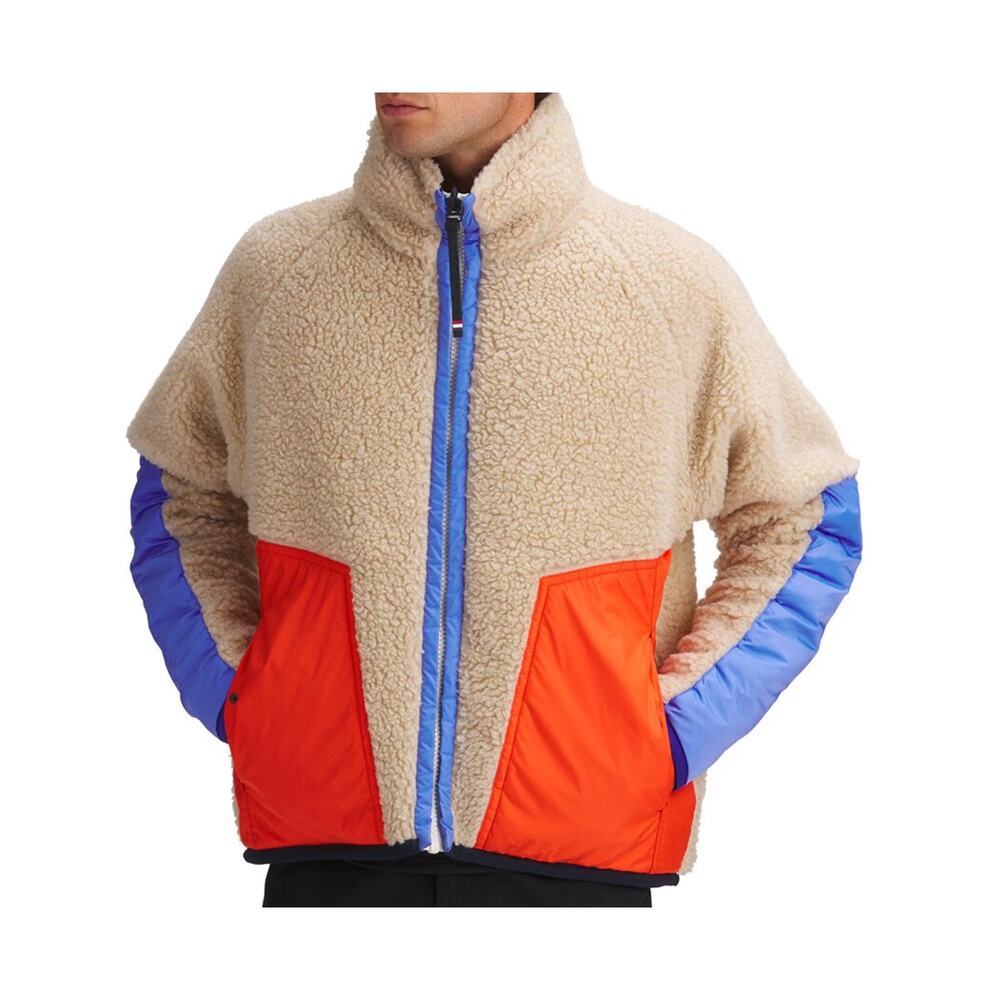 Moncler Grenoble Hostun Jacket size 3 Large Reversible Teddy Fleece Down